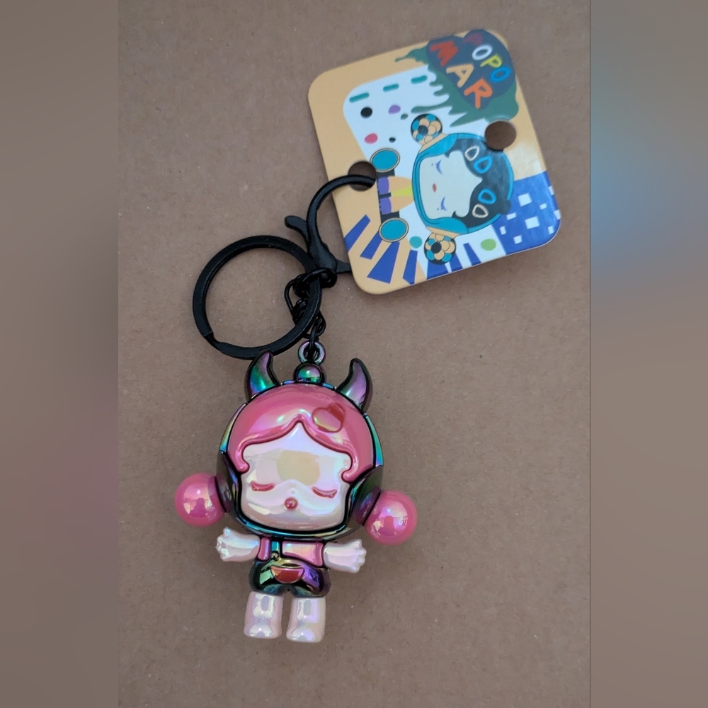 Skull Panda Inspired Keychain